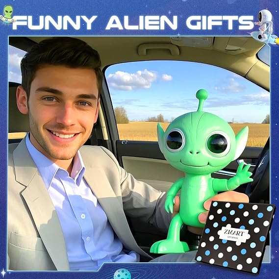Zmart Funny Space Gifts - Astronaut & Alien Socks, UFO Socks for Adults for Men Teens