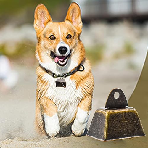 Miniatura 7 de MrMrKura 18 campanas de cobre de 1 pulgada de vaca, caballo, oveja, campanas de pastoreo de bronce vintage para cascabeles para evitar pérdidas,