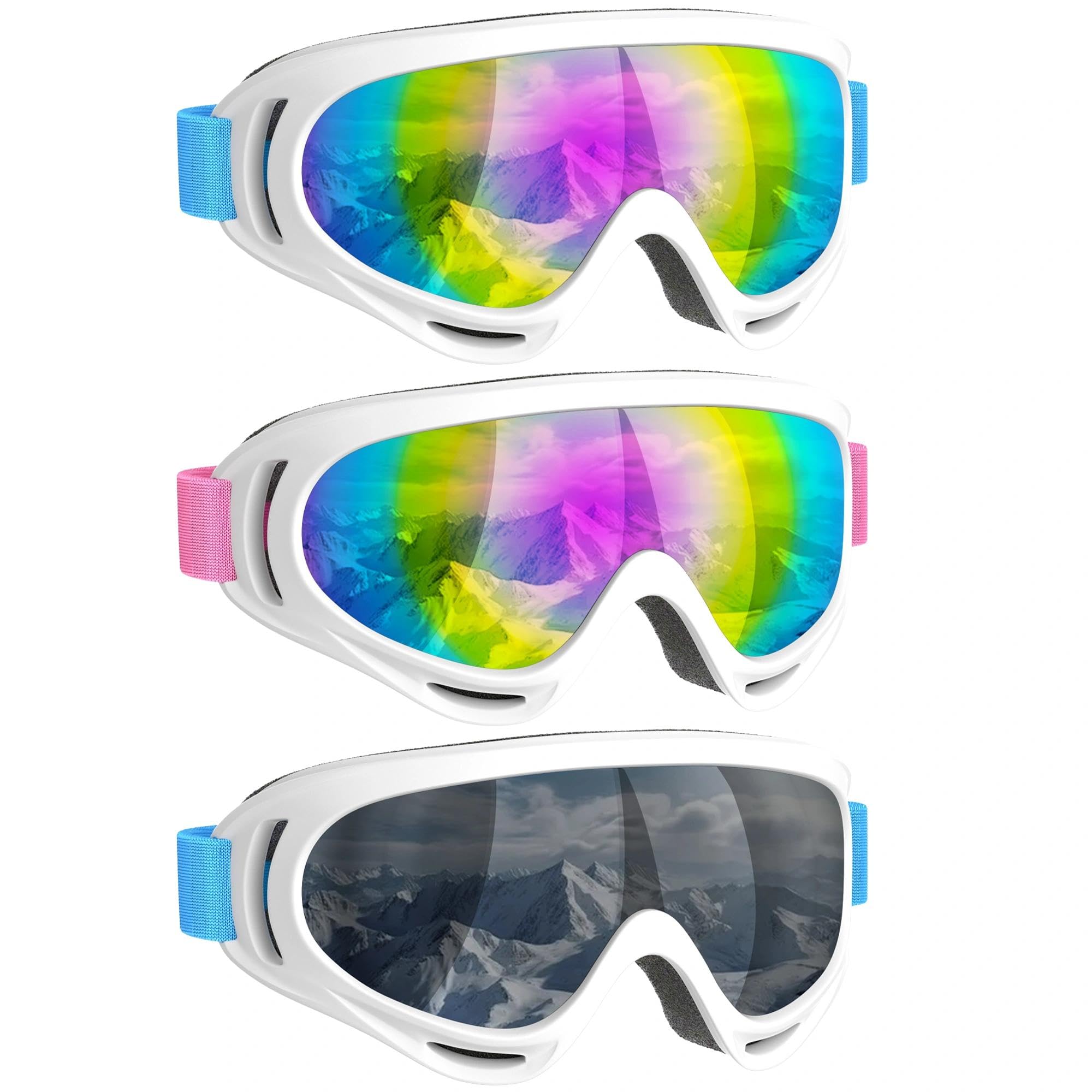 Photo 1 of COOLOO Kids Motorcycle Goggles (3 Pack)