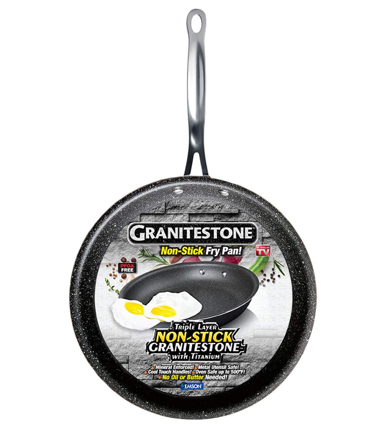 GRANITESTONE 2591 Super Nonstick and Scratchproof, Nowarp, OvenSafe