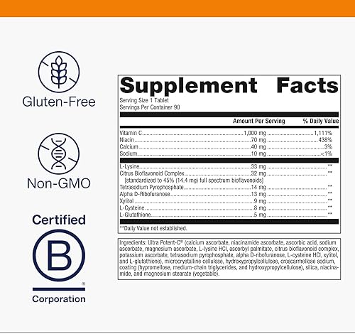 Miniatura 4 de Metagenics Ultra Potent-C 1000 - Suplemento de vitamina C tamponado con apoyo antioxidante - Apoya la salud inmunológica, la formación de colágeno y