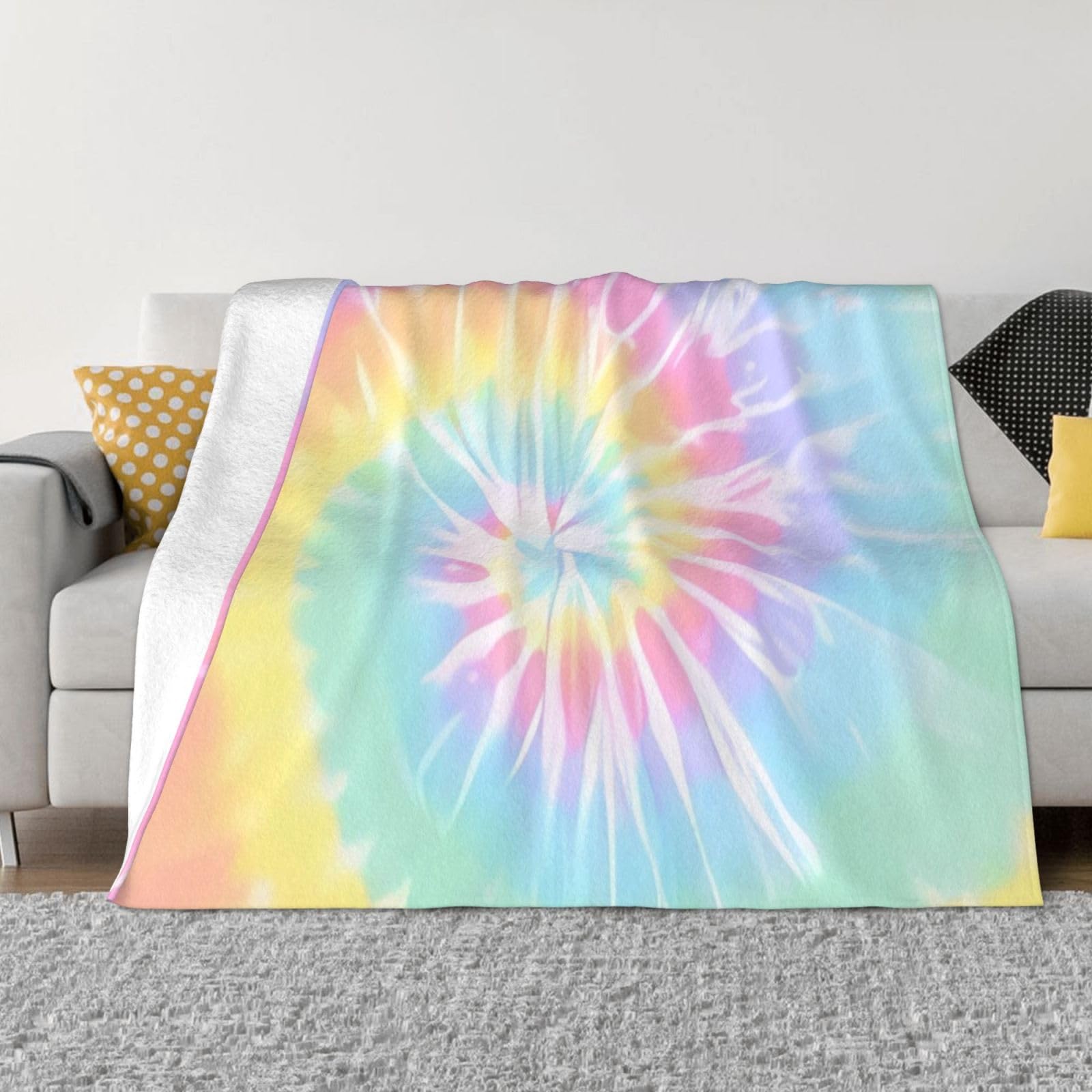 Couverture en flanelle ultra douce 203x152 cm pour lit et canapé