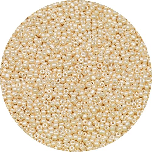 Miniatura 2 de Cuentas de semillas rosas de piel de 0.079 pulgadas 120, 1.76 onzas aproximadamente 5000 cuentas de semillas para hacer pulseras de cintura, aretes,