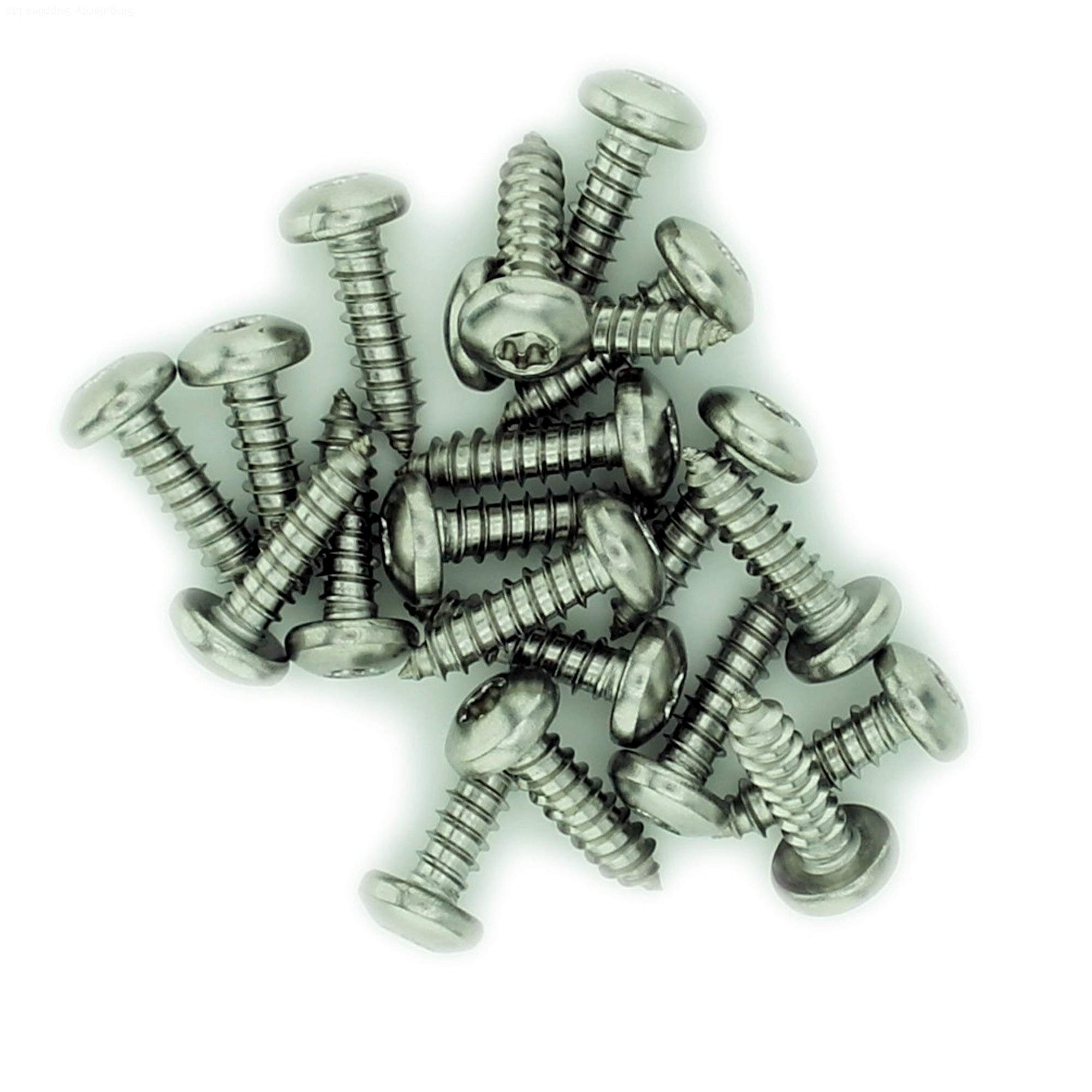 Singularity Supplies No.8 X 0.875 (4.2Mm X 22Mm) Tx Pan Self-Tapping Screw - Stainless Steel (A2) (Pack Of 20)