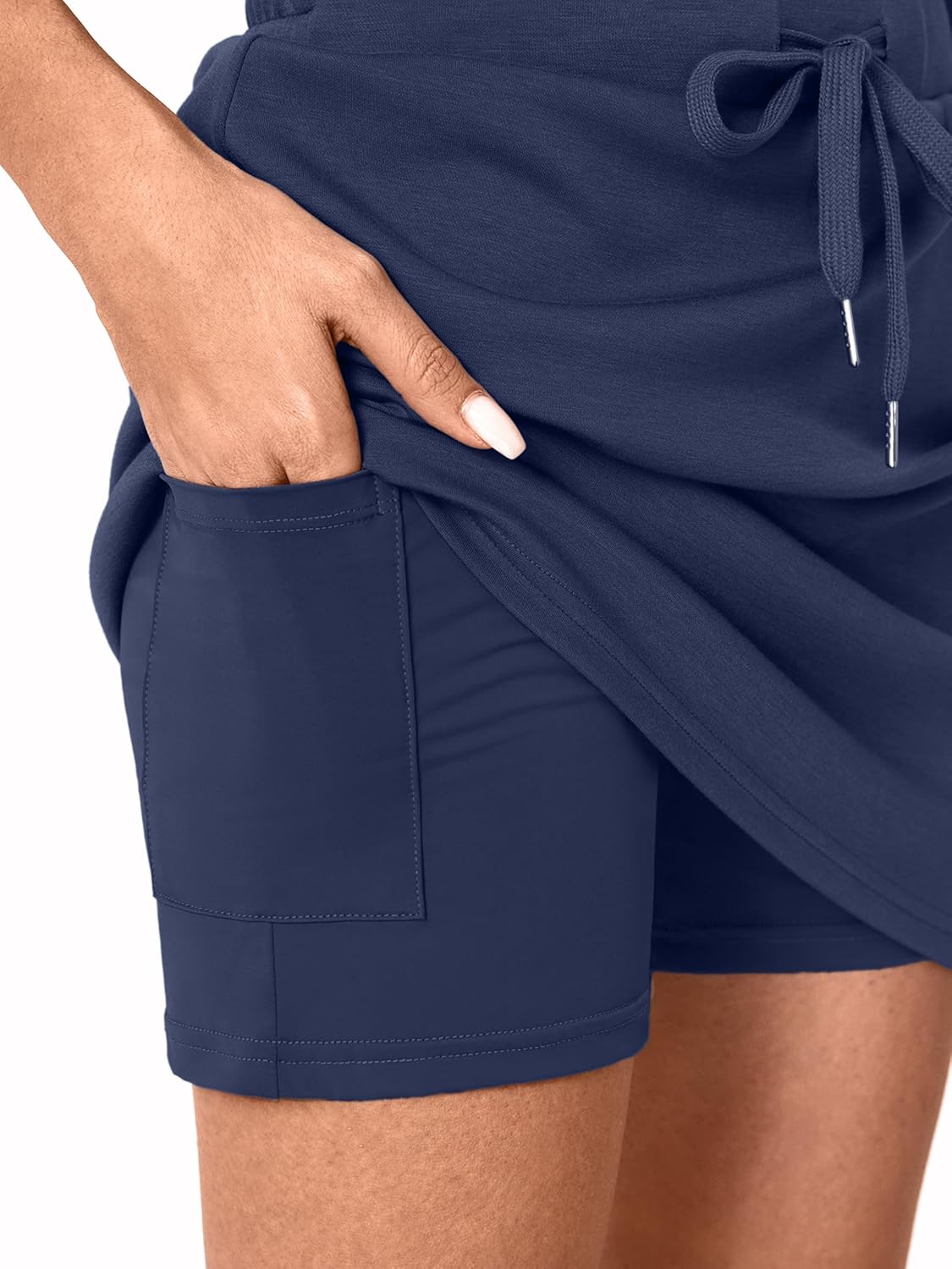 Casly Lamiit Womens Two Piece Skirt Sets Tennis Outfits Casual Cap Sleeve Lapel Shirt Summer Athletic Sport Short Skort Set - Image 5