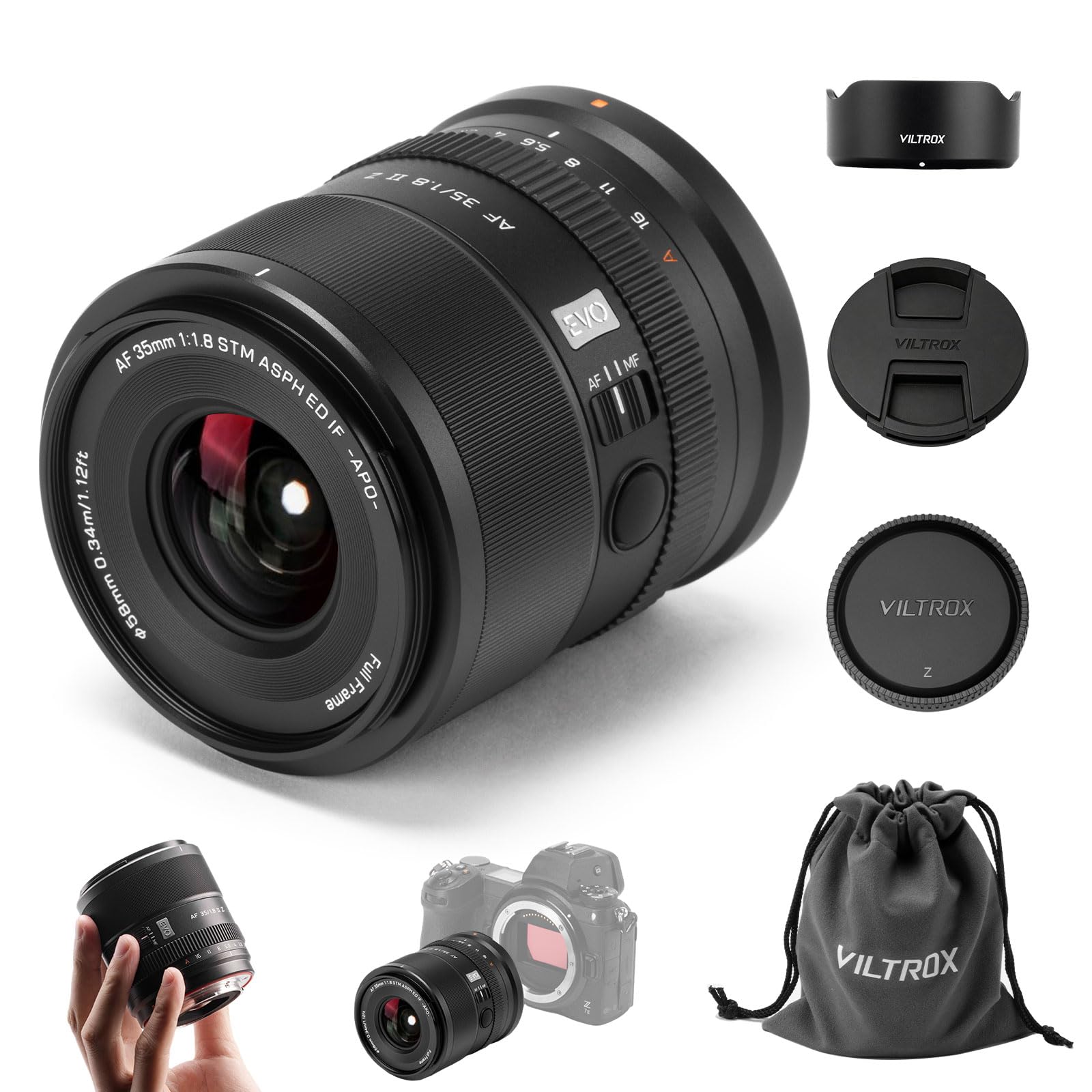 VILTROX Lente APO AF 35 mm F1.8 II EVO para Nikon Z-Mount | APO