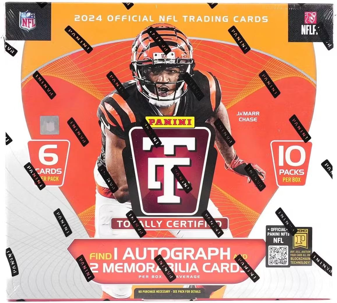 2024 Panini Totally Certified Football HOBBY box (10 pks/bx)