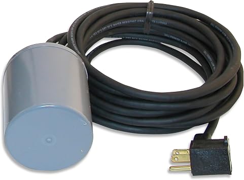 Zoeller 10-0055 Switch-Mate Piggyback Variable Level Float Switch 13 Amp 115 Volt 10ft Cord