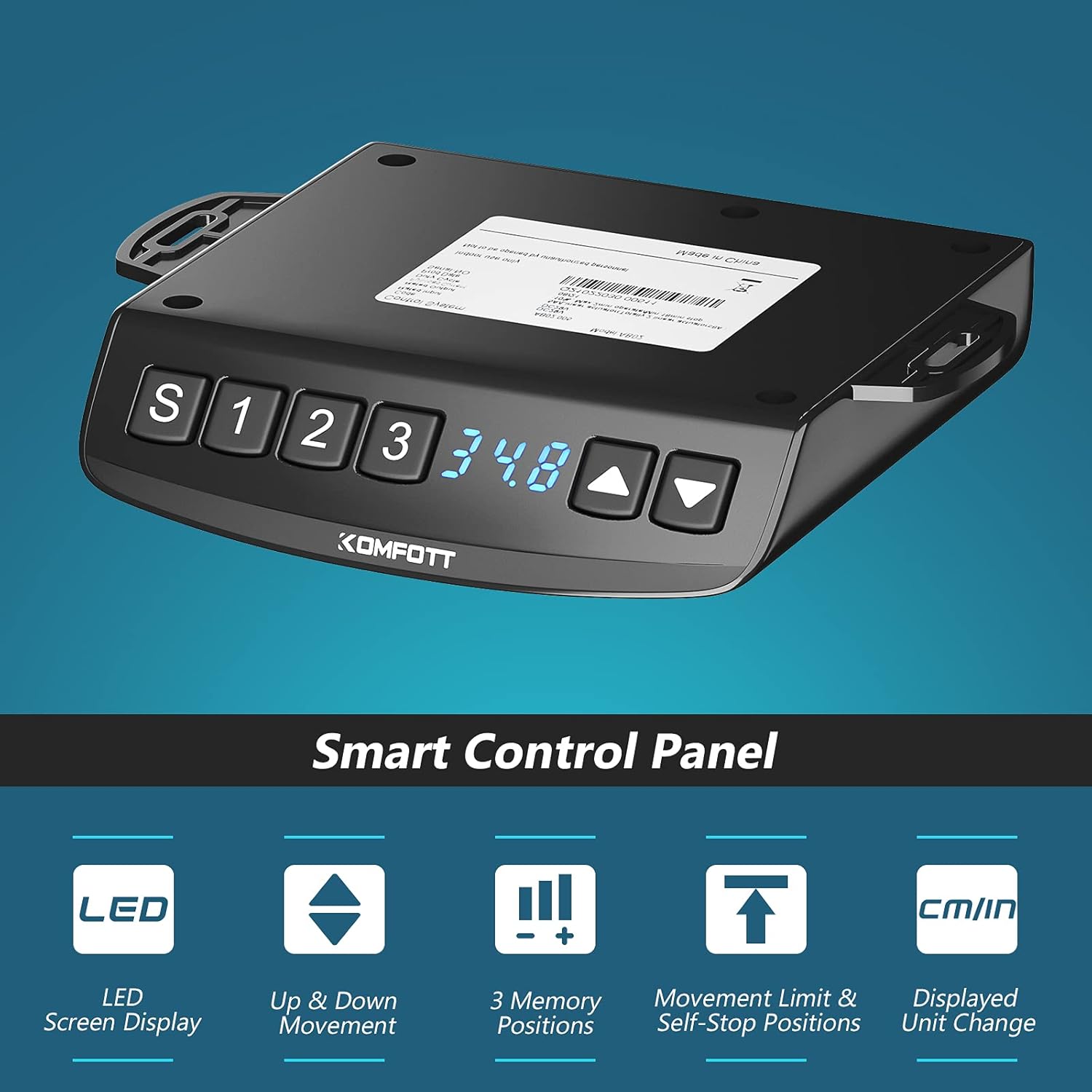 POWERSTONE Height Adjustable Electric Standing Desk - Home Office Stand Up Computer Desk Lift Top Desk Raising Work Table Sit to Stand Desk, 48"x30", White