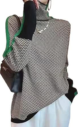 サクラチェッカー】[MARIA MARFA] アーム ライン バイカラー ニット  