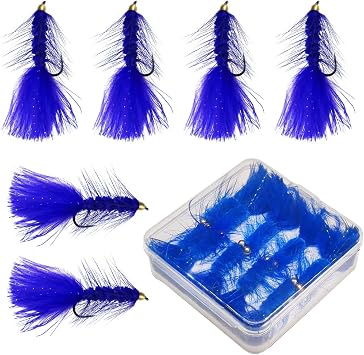 7Pcs Fly Fishing Flies Bionics Wooly Bugger Streamers Fishing Fly Lures Fly Tying Hook Trout Flies Bait