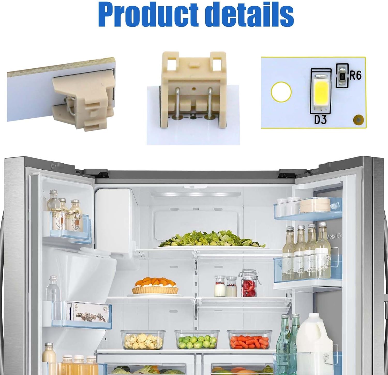 WR55X26671 LED Light Board for GE Refrigerators | Replacement for PS11767930, AP6035586, 4468532, EAP11767930 | Easy Installation 5PCS