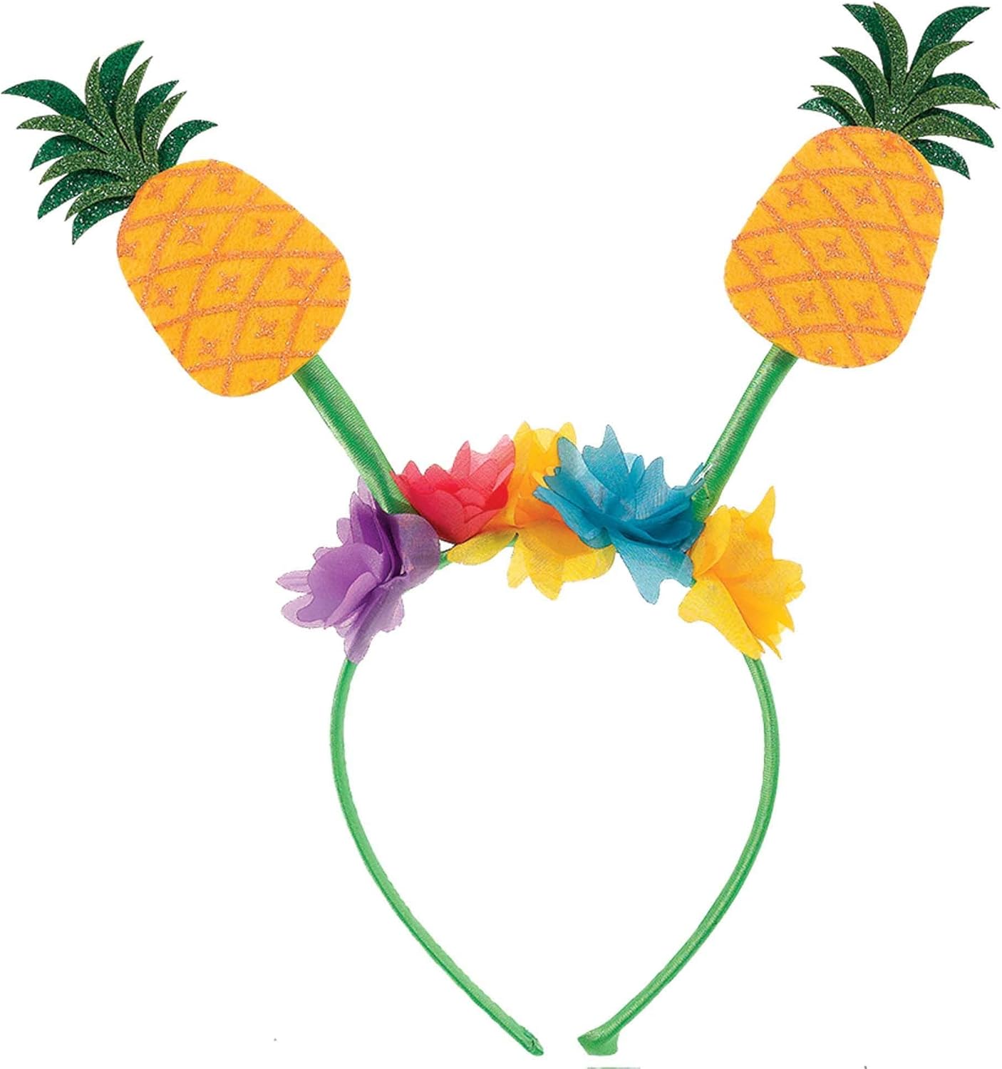 Summer Pineapple Headband - 10 1/4" x 10", Multicolor - 1 Pc : Clothing, Shoes & Jewelry