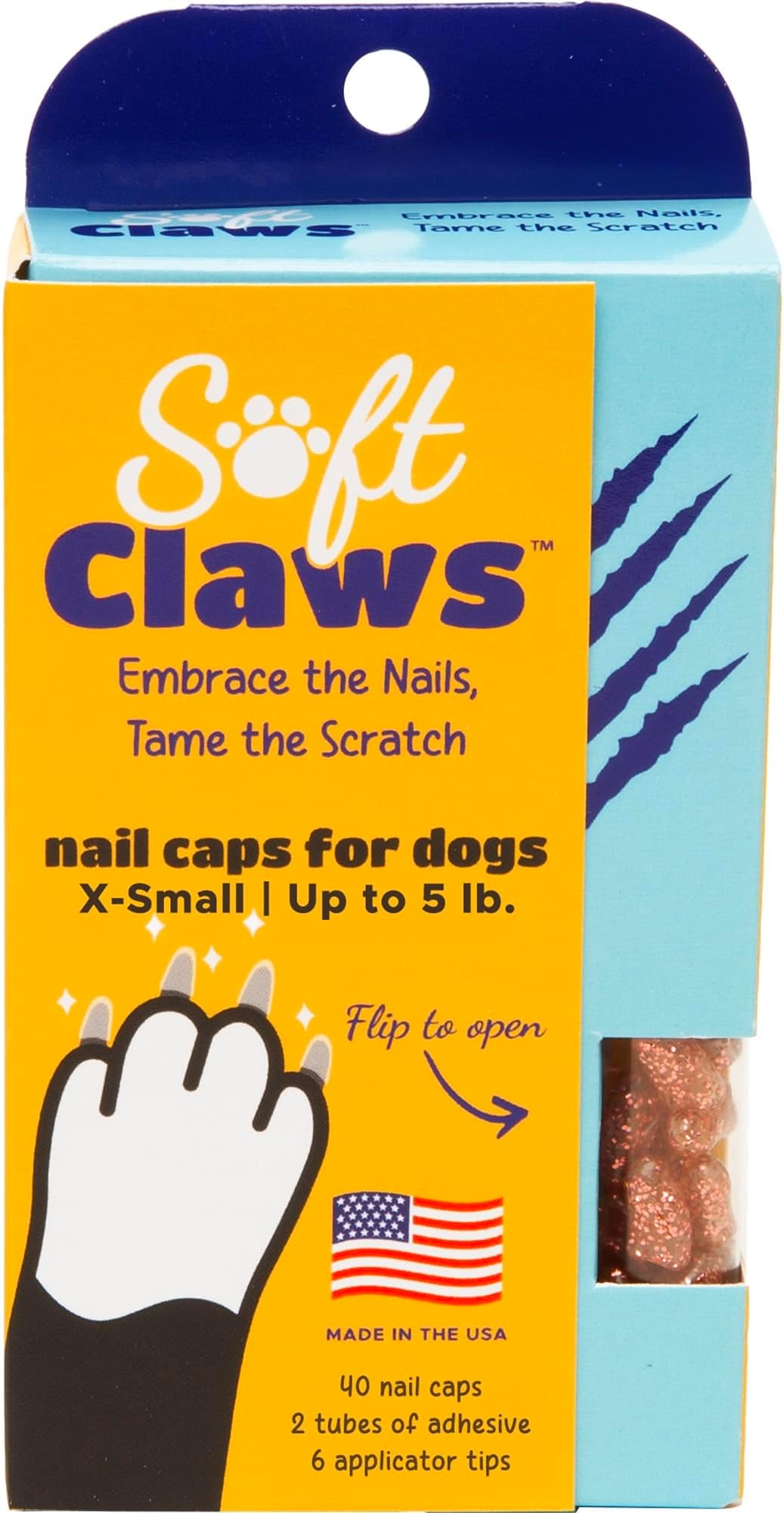 Soft ClawsCanine Nail Caps, X-Small, Pink