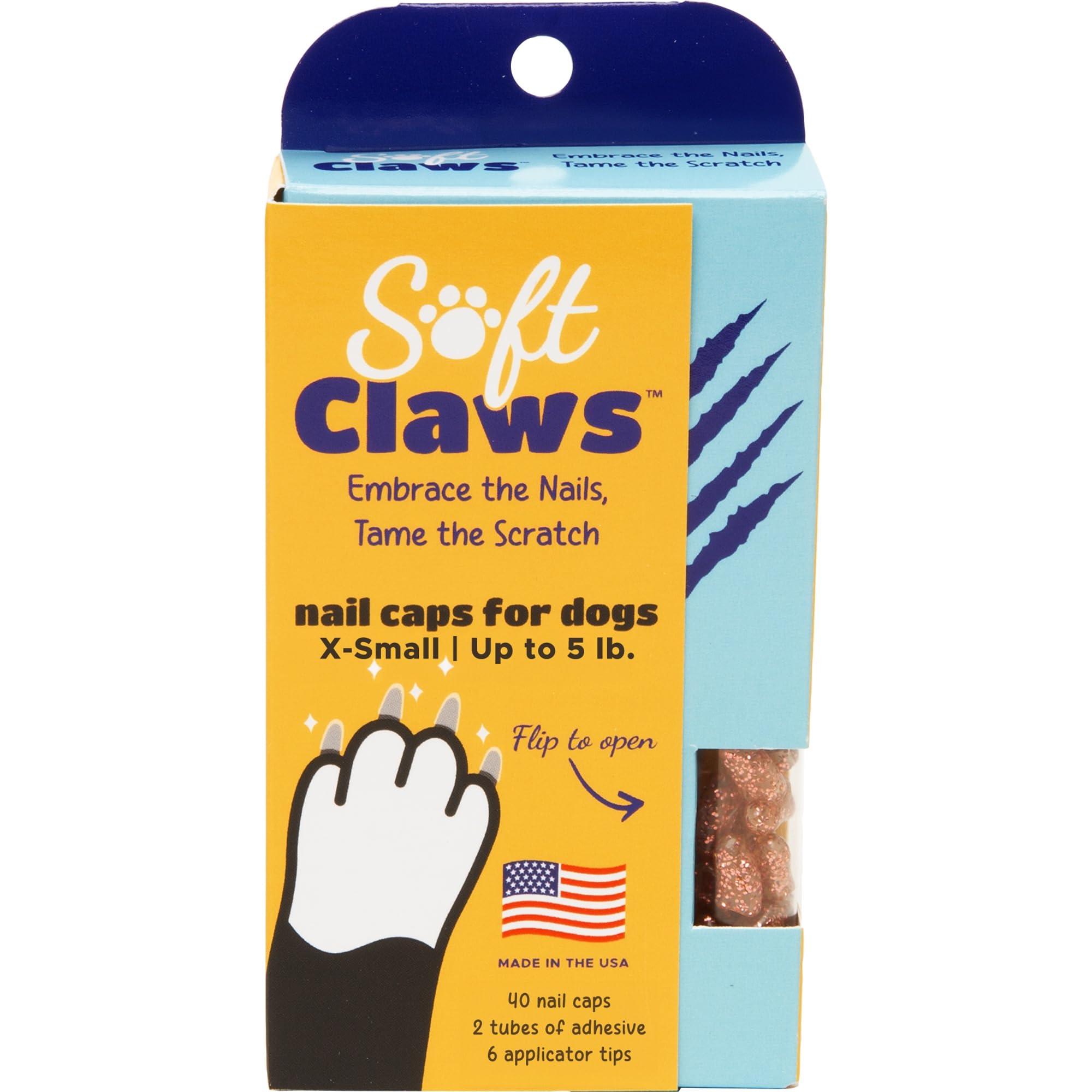 Soft ClawsCanine Nail Caps, X-Small, Pink