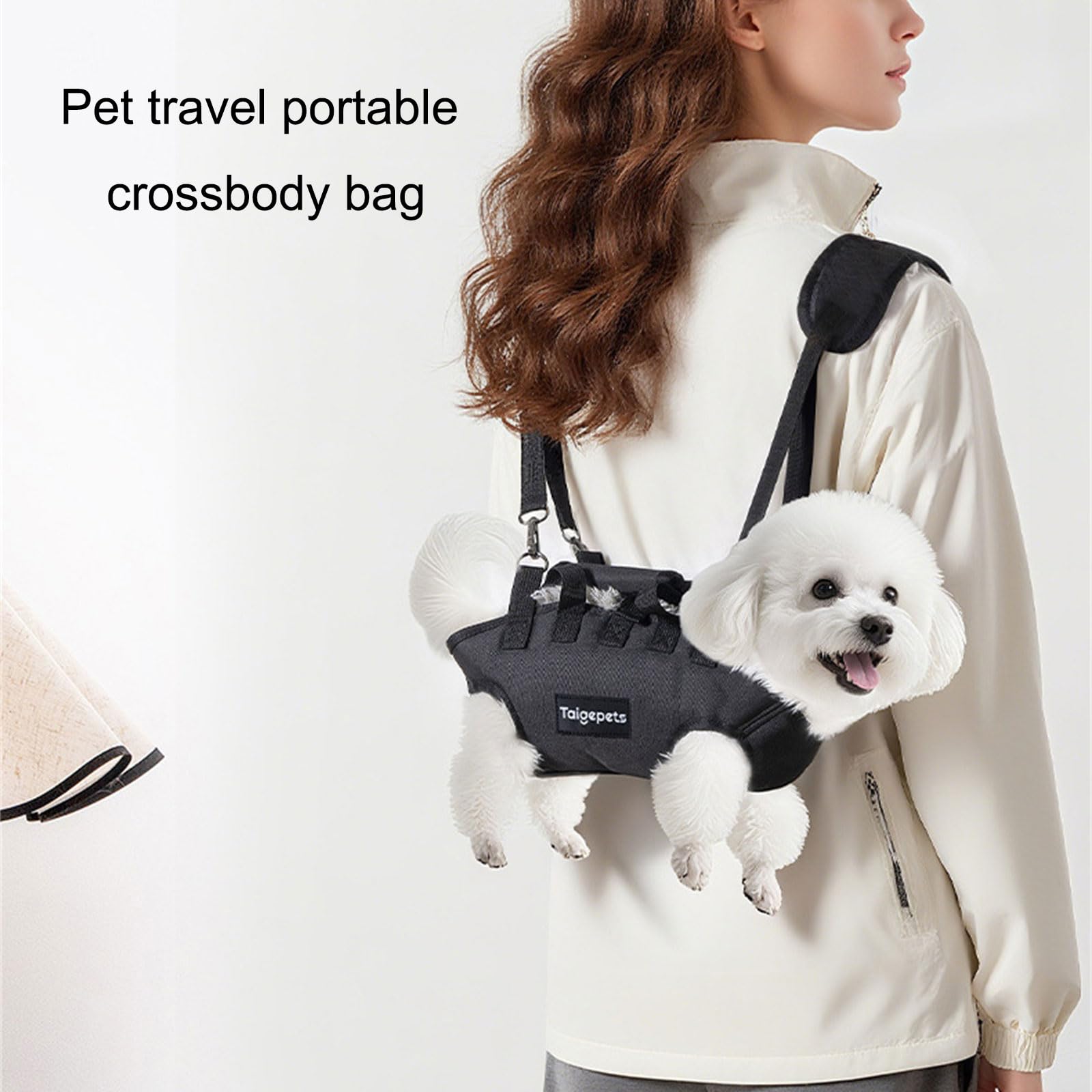 XAGMODSHN Transportador convertible para mascotas, perros, gatos, correa de hombro ajustable, bolsa de mano, bolsa de mano, uso diario