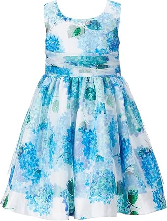 blue hydrangea dress