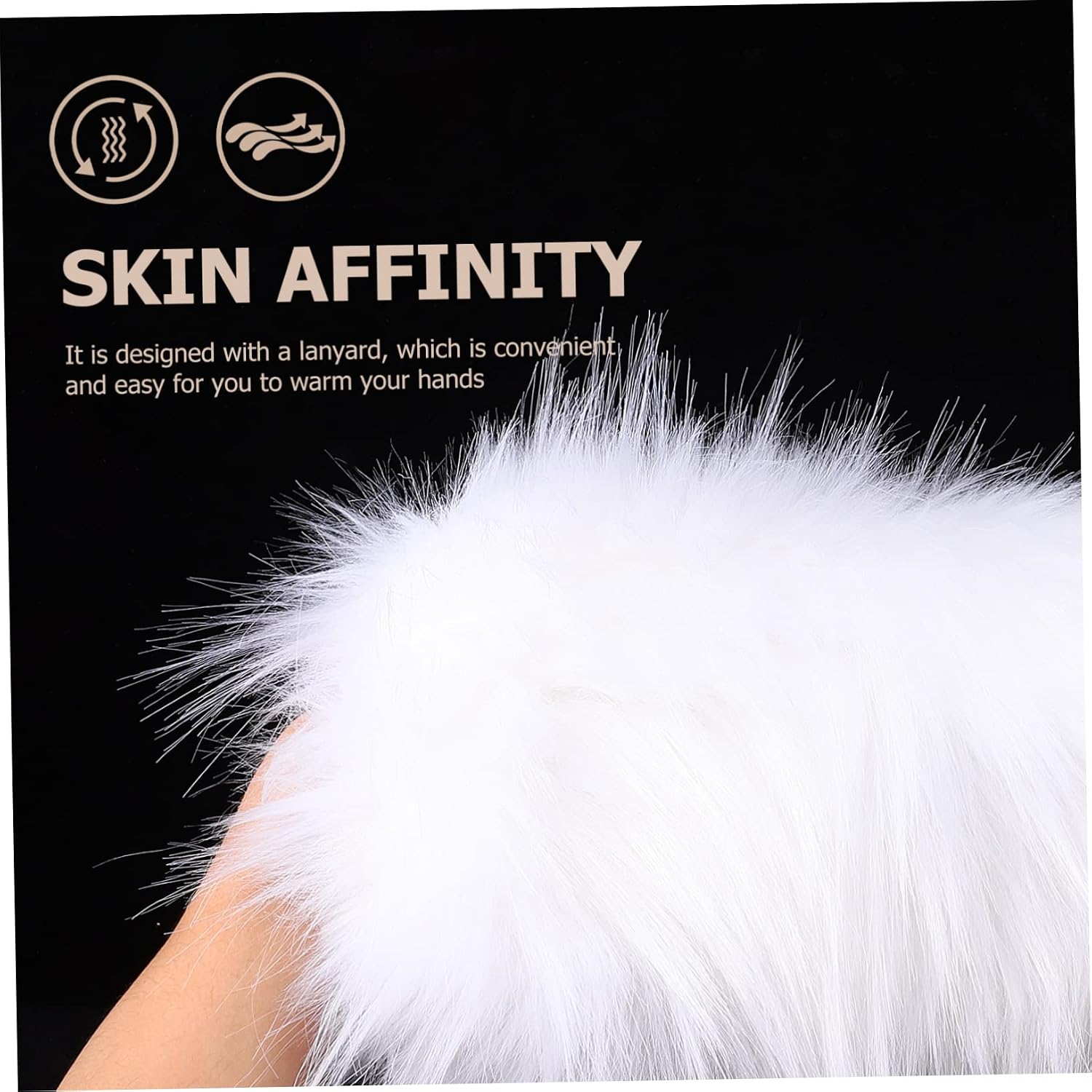 Milisten 1pc Faux Fur Hand Muffs Arm Warmer Thickened Cushion for Warm Hands Anywhere Stylish Accessory for Ladies for Weddings and Cold Weather Events