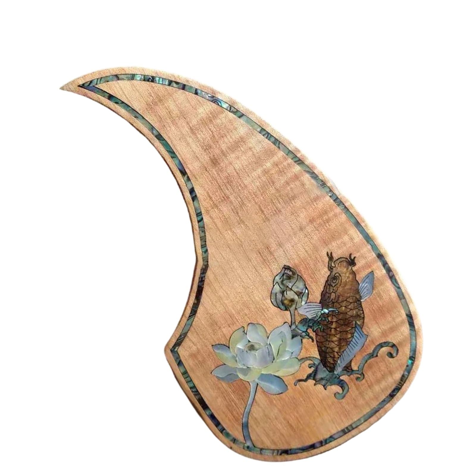 Pickguard do gitary akustycznej dla początkujących Profesjonalna drewniana płytka ochronna do gitary akustycznej z trwałą intarsją Rzemiosło