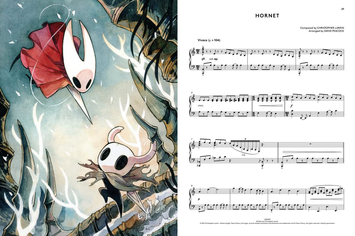 Hollow Knight Piano Collections - Sheet Music from the Game [Perfect Paperback] Christopher Larkin and David Peacock