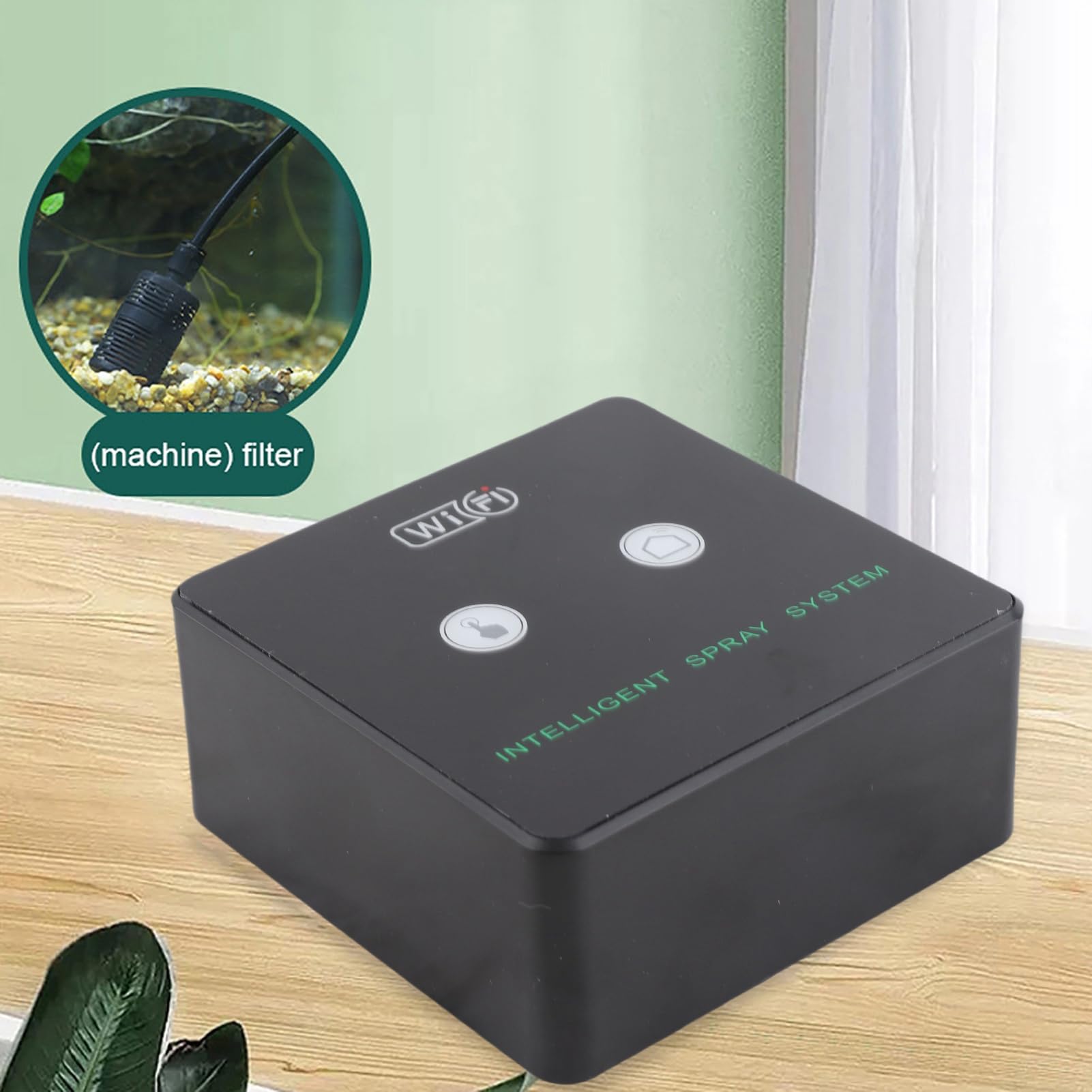 de nebulización temporizado para terrario de selva tropical Wifi Kit de pulverización de humidificación inteligente para reptiles Pulverizador automático Boquilla giratoria de (10m 4 boquillas)