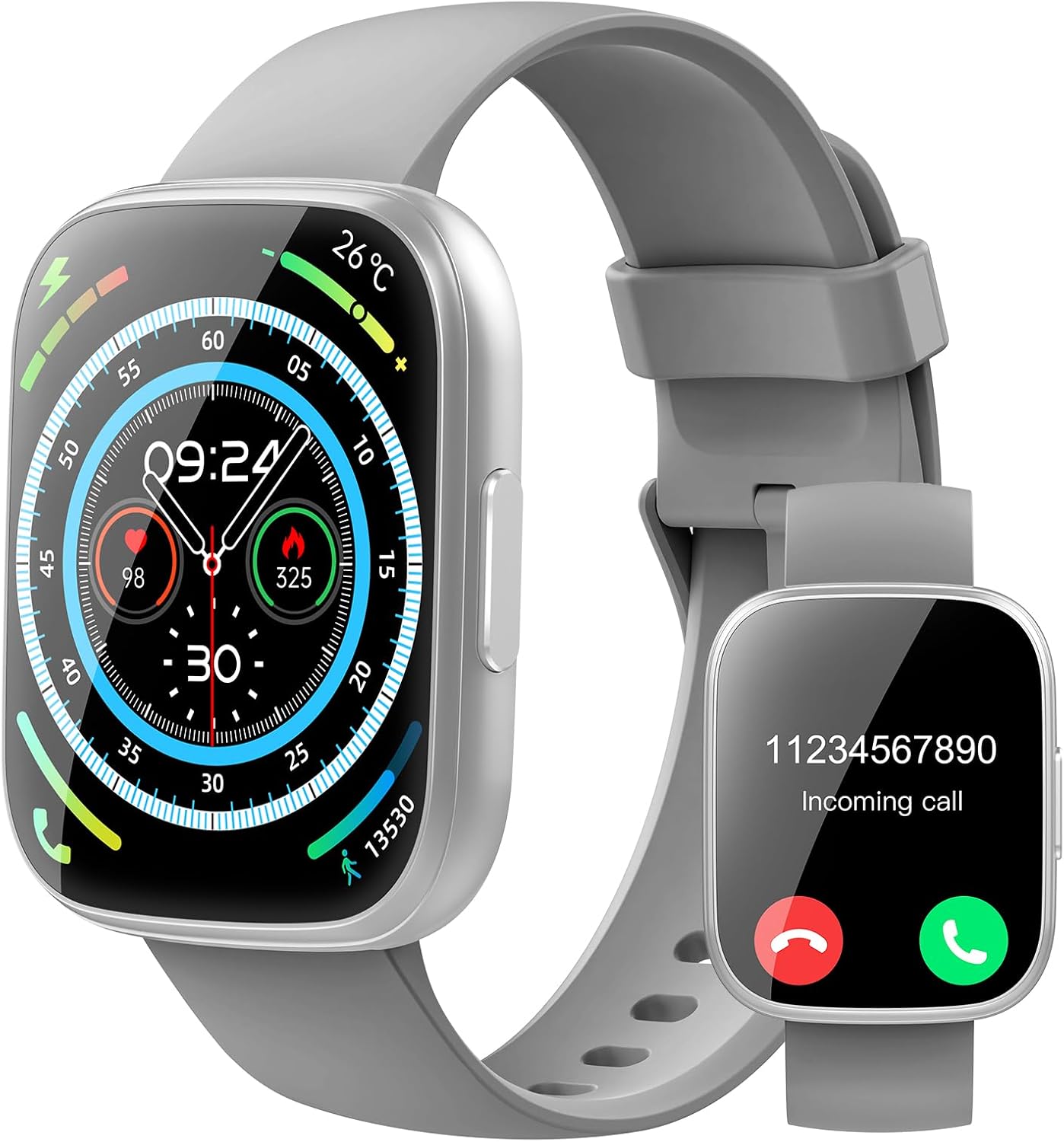 Smart Watch for Men Women(Answer/Make Calls), Gray