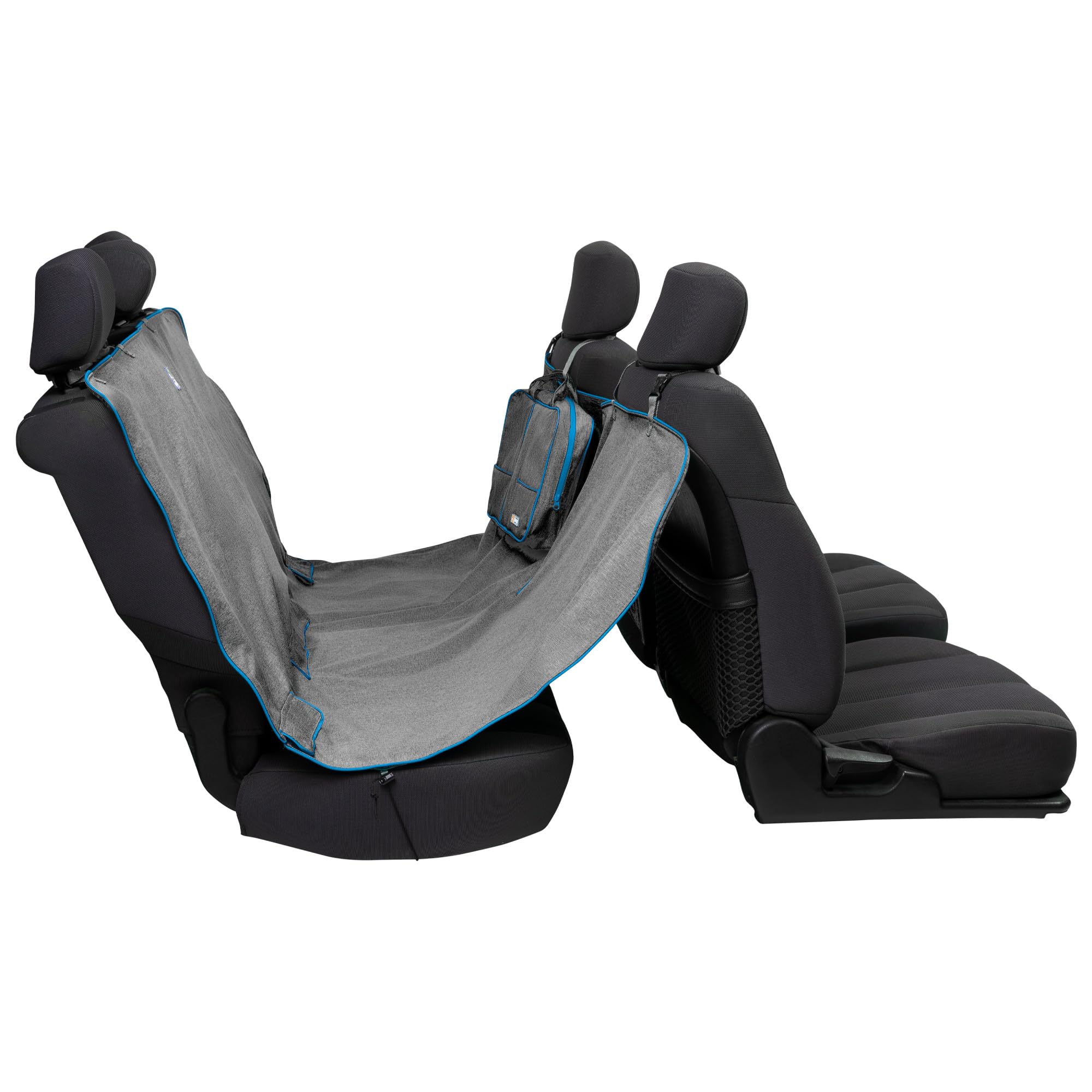 Kurgo Coprisedili Auto Stile Amaca, Grigio Carbone,Coprisedile Impermeabile, Cane Anti-Macchia, Accessori Auto Per Animali Domestici, Tessuto Heather-image