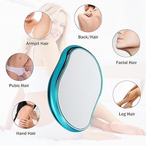 Miniatura 4 de Borrador de pelo de cristal para mujeres y hombres, removedor de pelo mágico, herramienta de depilación exfoliante sin dolor para brazos, piernas y