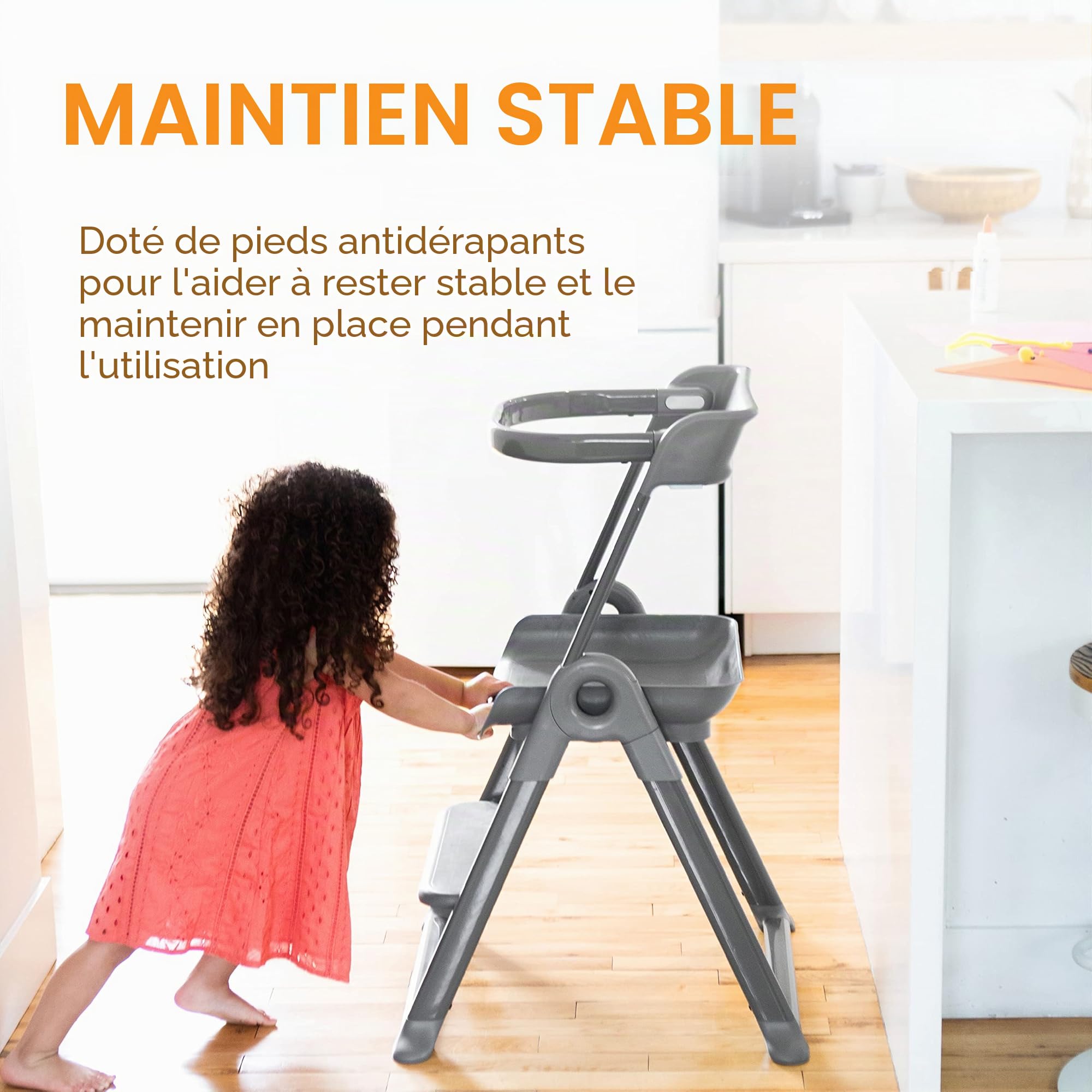 Boon Pivot Toddler Tower Folding Step Stool for Kids 21.75x22.75x34.75 Montessori Kitchen Helper