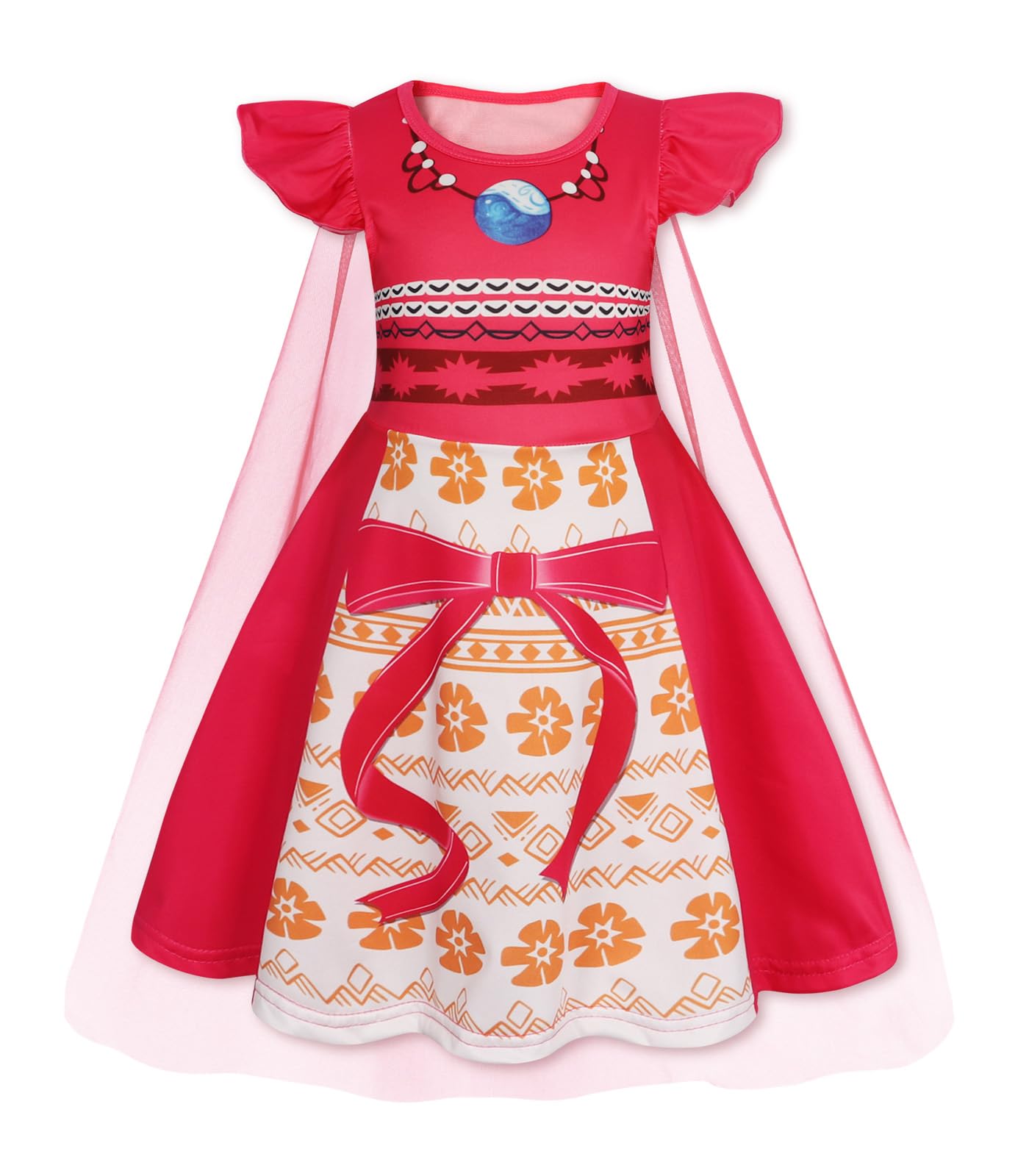 WonderBabe Girls Princess Costumes Princess Dresses Fancy Dress Up Outfits with Cape Birthday Party Christmas Cosplay