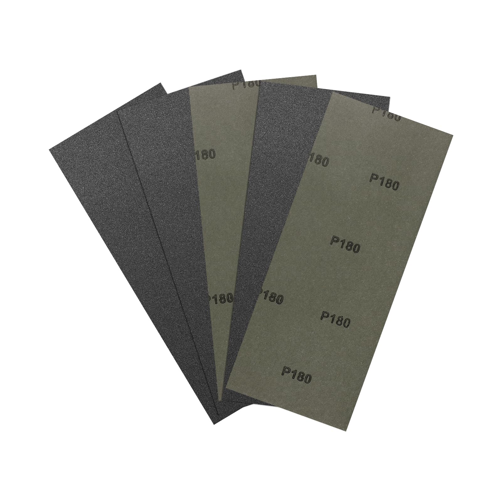 Kozelo 5pcs Sand Papers - [4.2 x 11 Inch x 180 Grits] Wet Dry Sandpaper Sheets for Metal Auto Wood Polishing and Scratches Removing, Silicon Carbide Abrasive