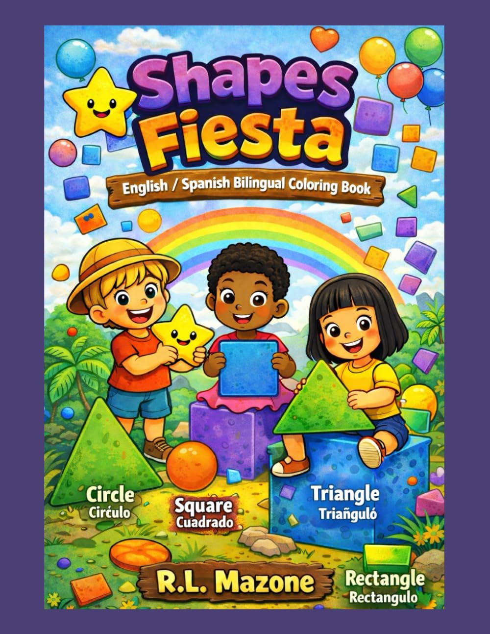 Shapes Fiesta: English/Spanish Bilingual Coloring Book (Fiesta Bilingual Coloring Books)