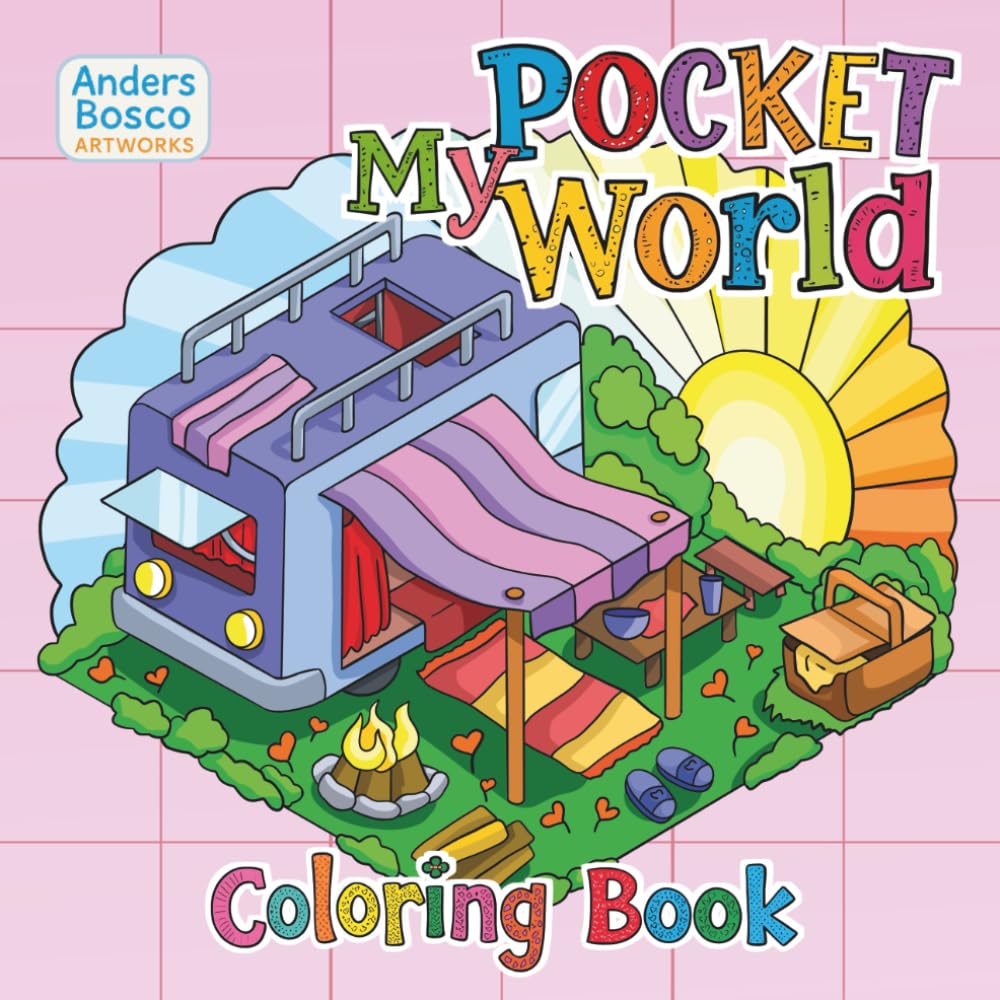 My Pocket World Coloring Book: Color, Imagine & Explore | 35 Tiny Magical Worlds in Whimsical Nature Scenes to Color | Creative Fantasy Art for Kids, ... & Creative Play | Enchanting & Fun Scenes