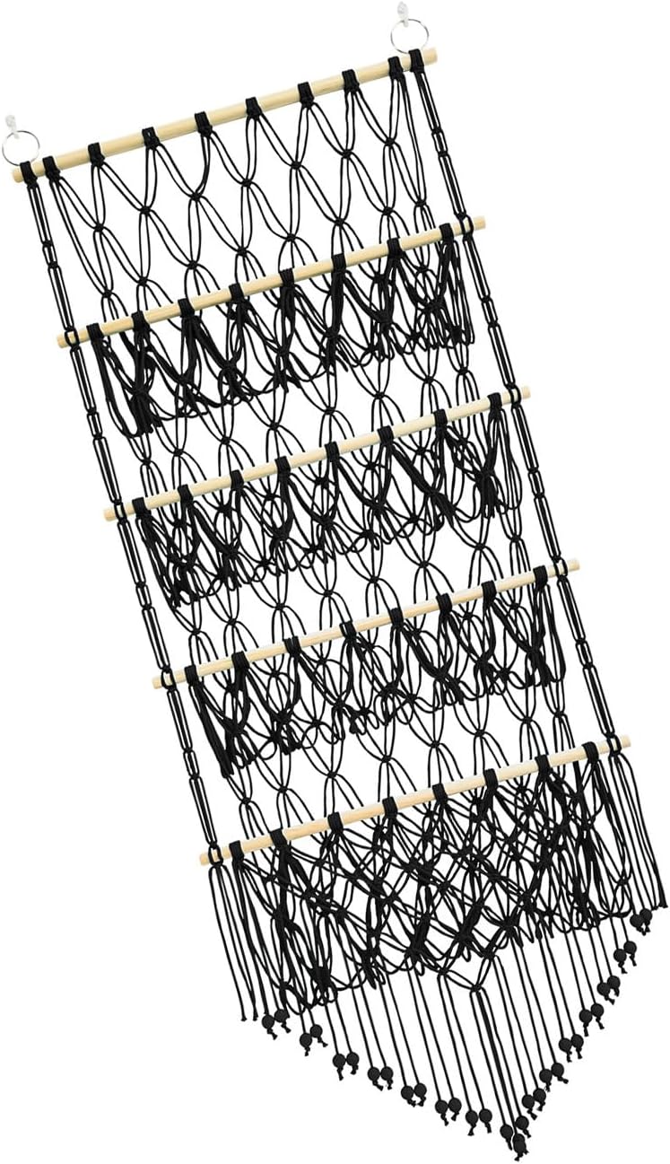 Mounted Fringe Hanging Organizers Stylish Toy Storage Hammock Portable Meshes Organizers For A Mess Release Space Space Saving Storage