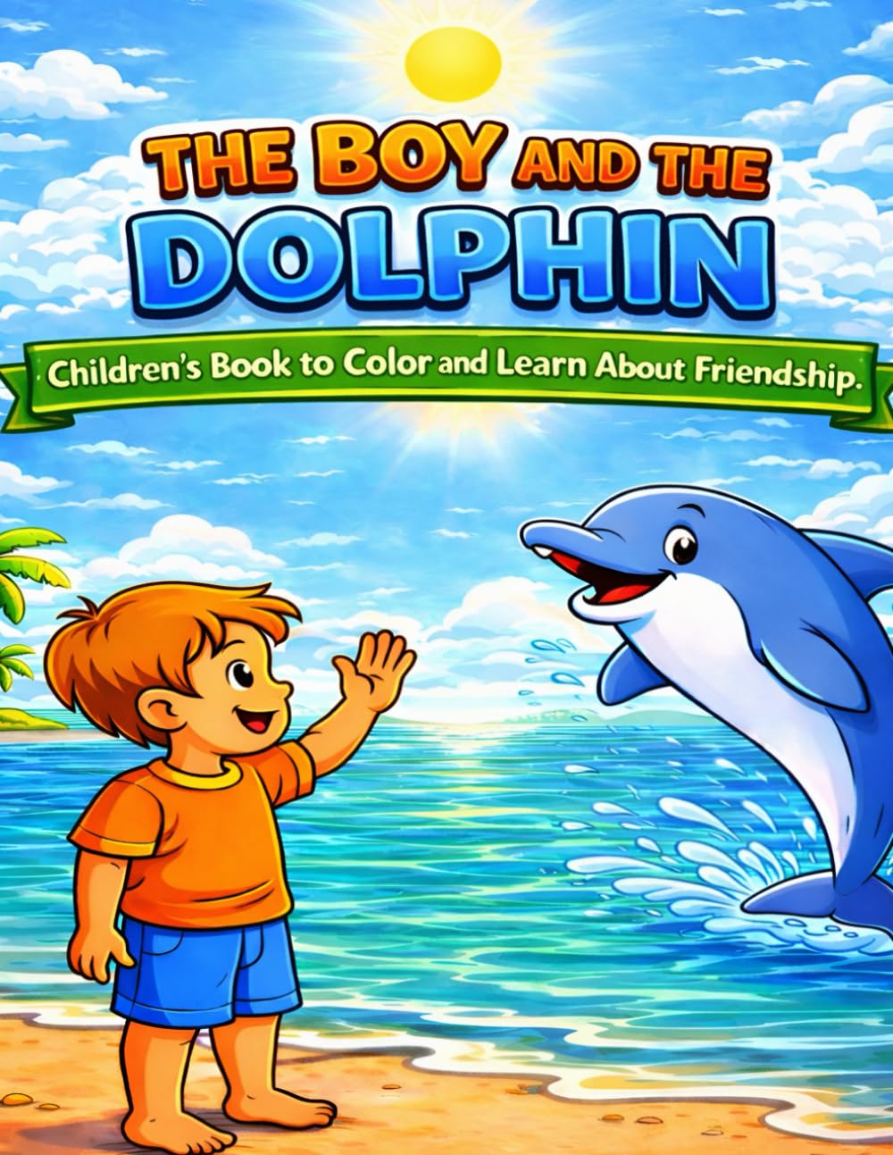 The Boy and the Dolphin: Children's Book to Color and Learn About Frienship (Adventures Under the Sea Collection)