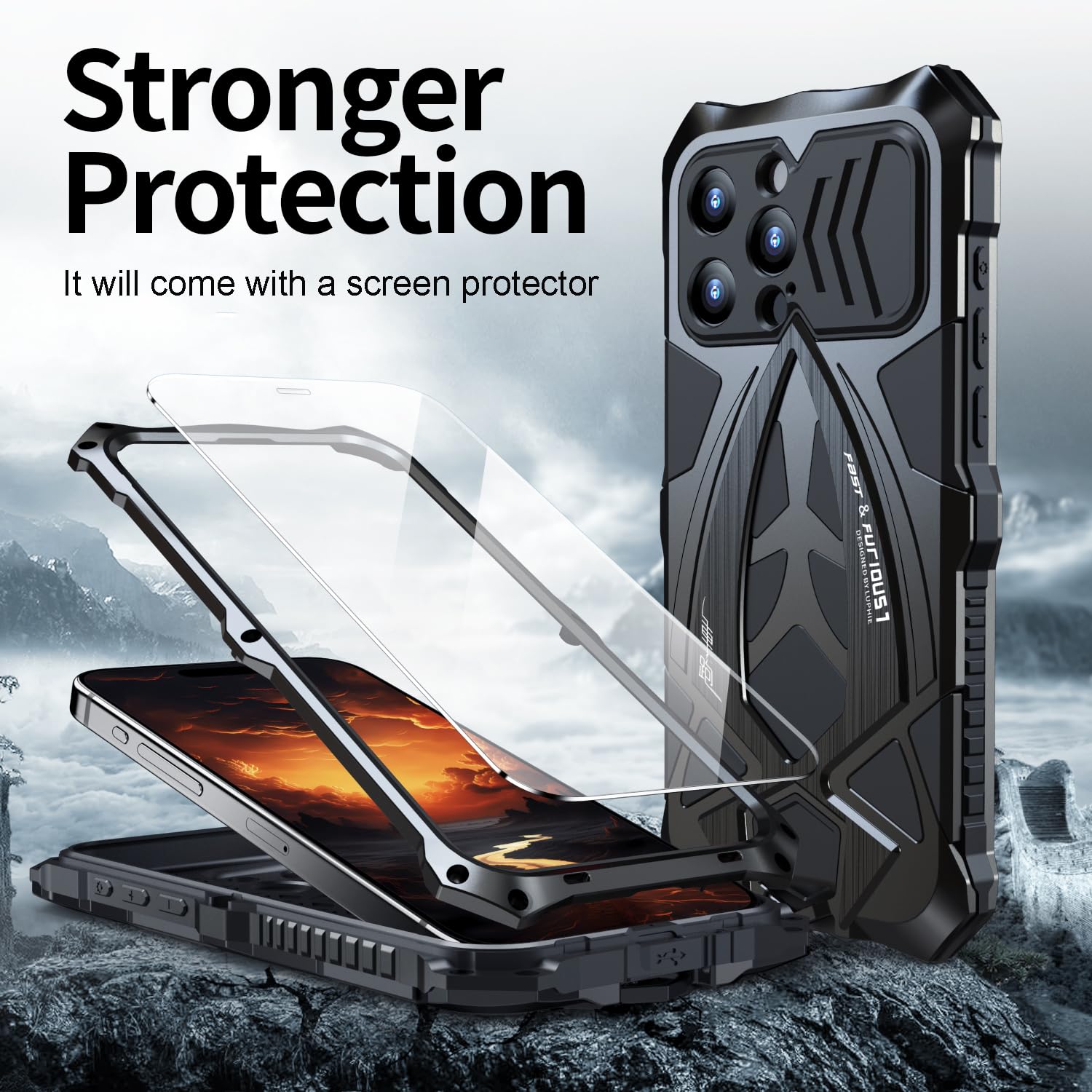 Amazon.co.jp: CeeEee アウトドアケース iPhone 15 Pro Max用 軍事保護