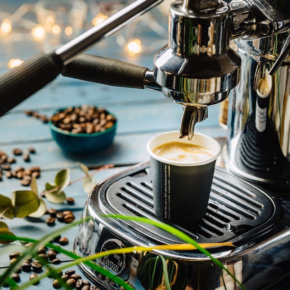 BIOZOYG Bicchierini Caffè Carta 100ml - 50 Pezzi Nero, Ø62mm, Senza Plastica, Sostenibili - Foto 12