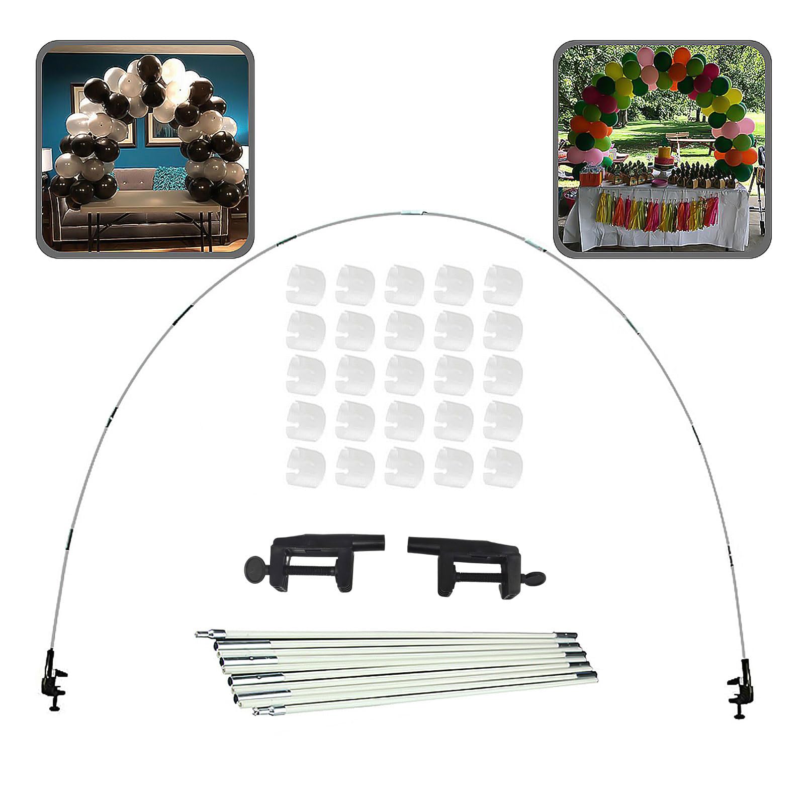 Palksky 12ft Table Balloon Arch Kit for Different Table Sizes Party Backdrop Decoration Tool for Birthday Wedding Graduation Baby Shower Bachelor Christmas