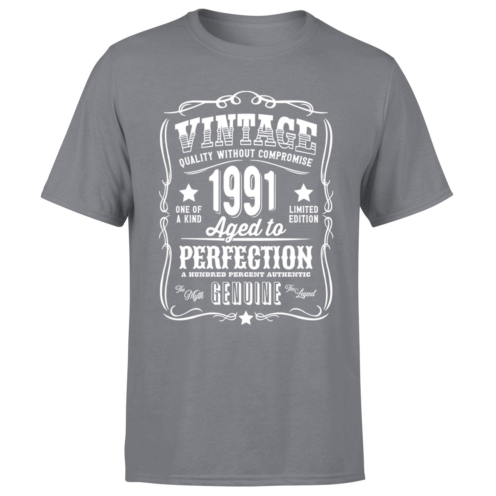 MADE IN (BIRTH YEAR) ALL ORIGINAL PARTSVintage 1991 Aged to Perfection 32nd Birthday Gift Mens T Shirt Gift for Him
