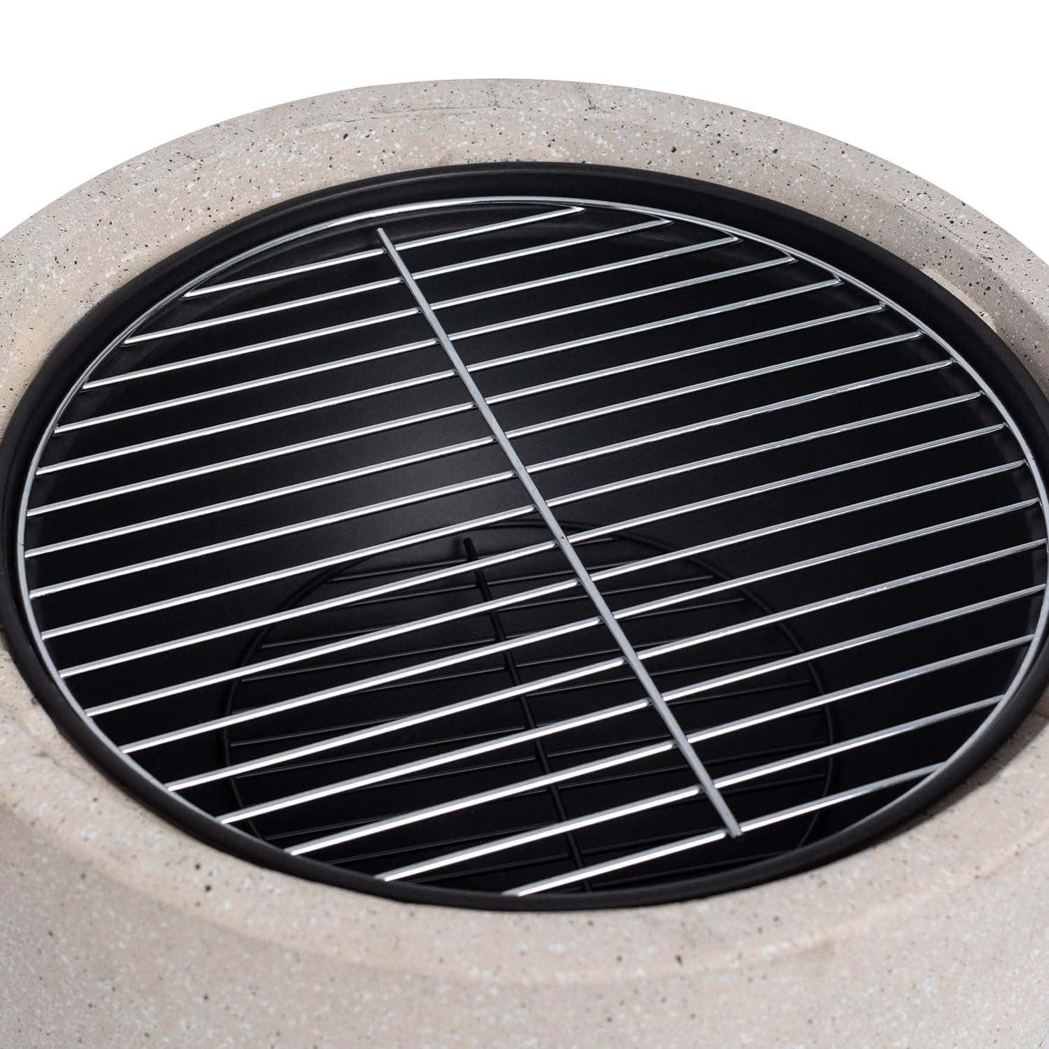 CREATE/Fire Bowl Grill/Brasero Exterior con Grill/Ligero, Amplia Superficie de Parrilla, Cocina al Aire Libre, Fabricado a Mano