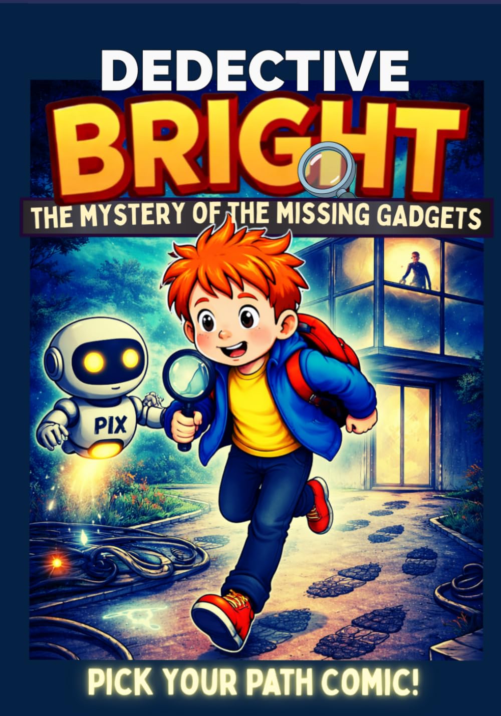 Detective Bright - the mystery of the missing gadgets - Pick your path comic!: An Interactive Mystery Comic with Puzzles, Choices, and Multiple Endings for Kids Ages 7–10