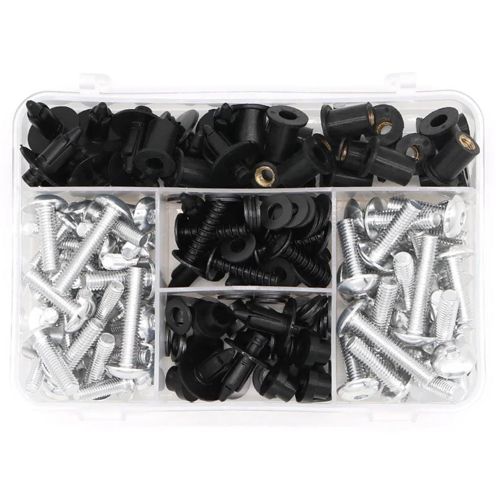 Tornillos carenado motocicleta M6 M5 en acabado plata de alta resistencia para Versys 4