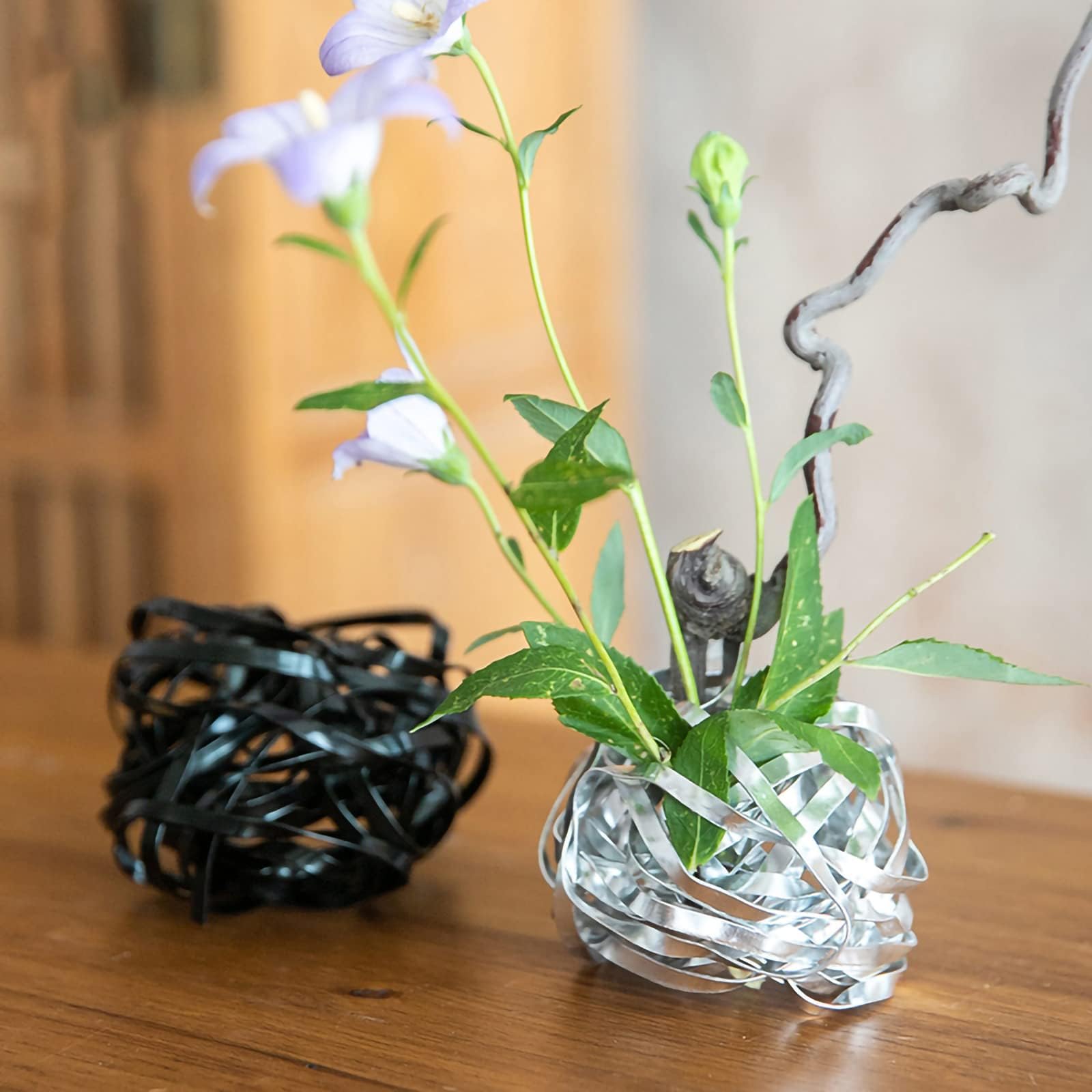 いけばな　制作安定器 Amazon | Cilevizy 2点セット 花留 鶴の巣 剣山 生け花ツール フラワー