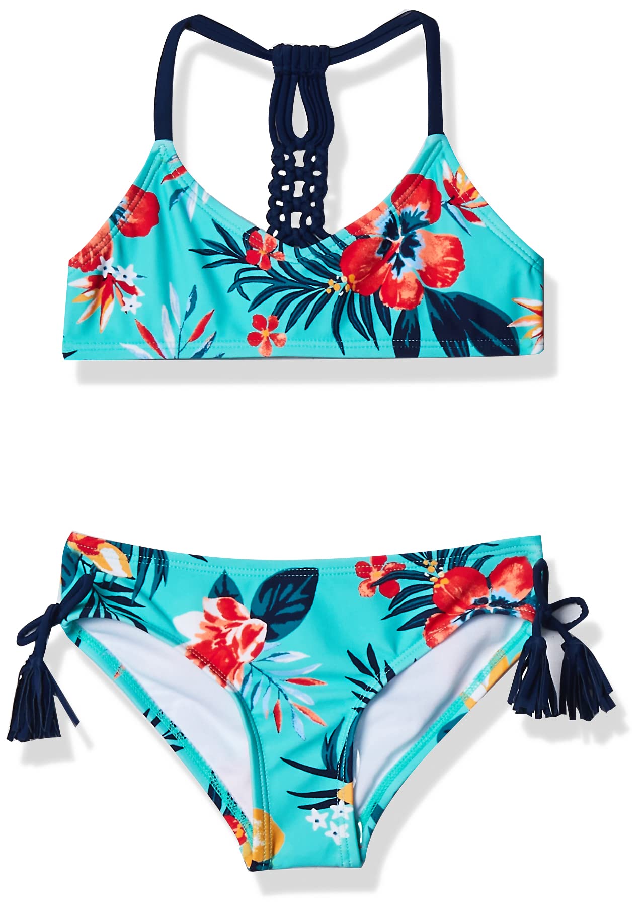 Kanu Surf Erin Camo V-Neck Bikini Beach Sport 2-Piece Swimsuit Costume a Due Pezzi Bambine e Ragazze