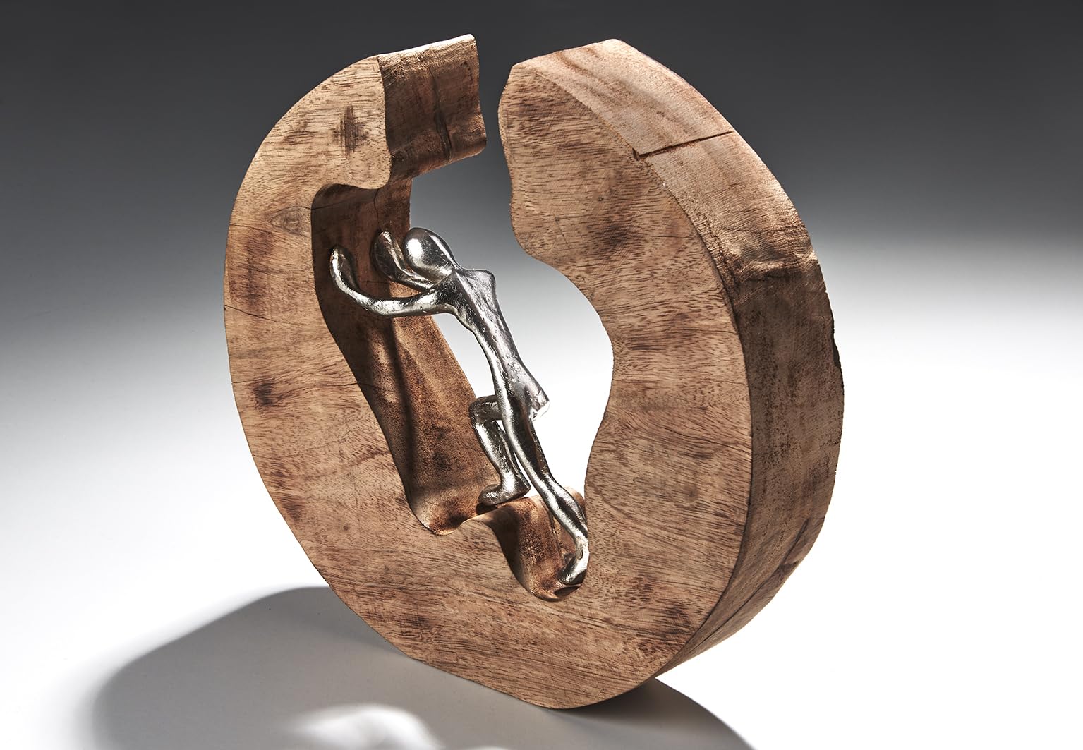 Kobolo Dekofigur Strength 29x7x28 cm Braun