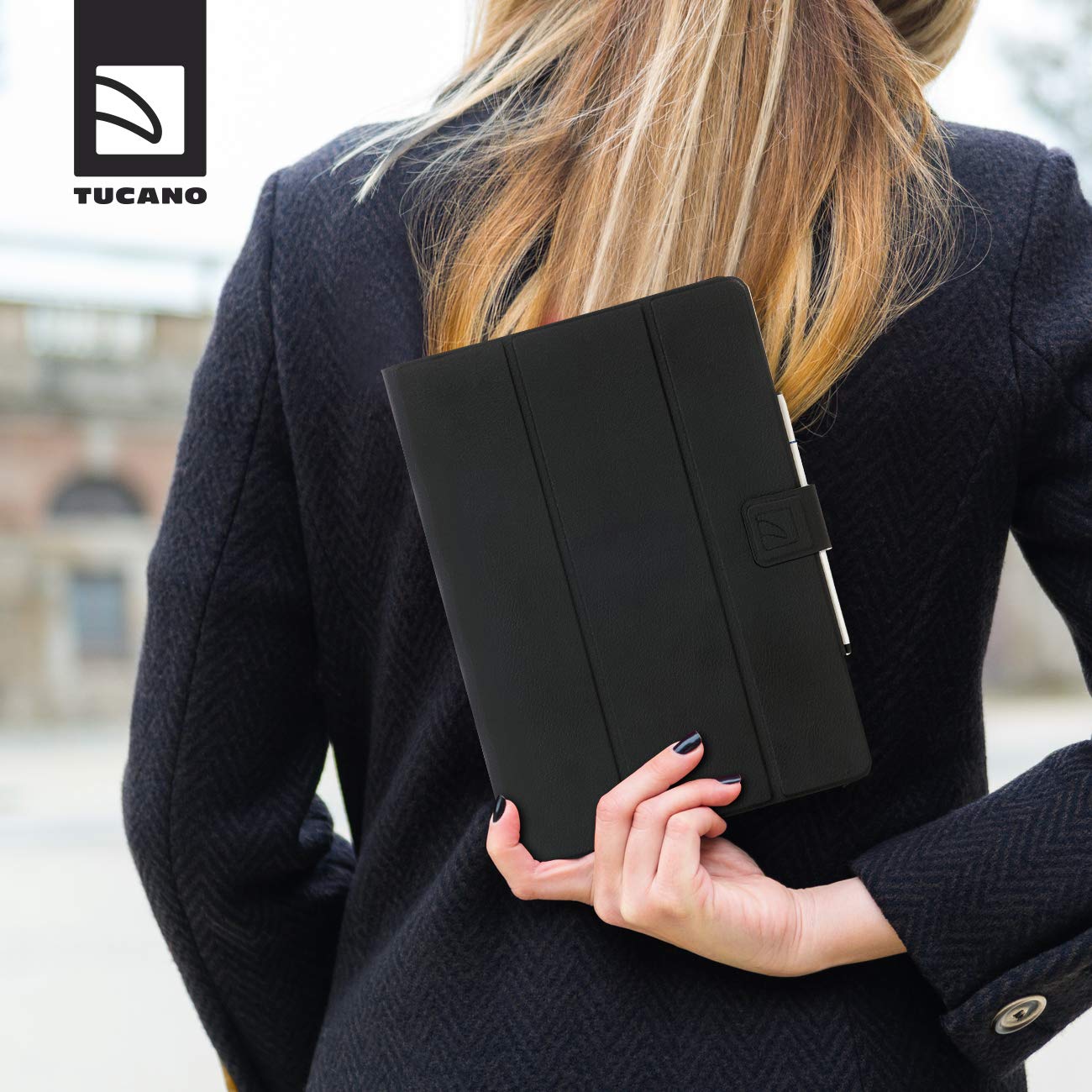 Tucano Facile Plus Custodia Universale Per Tablet 8 Pollici: Con Supporto Leggio E Portapenne - Colore Nero - 3