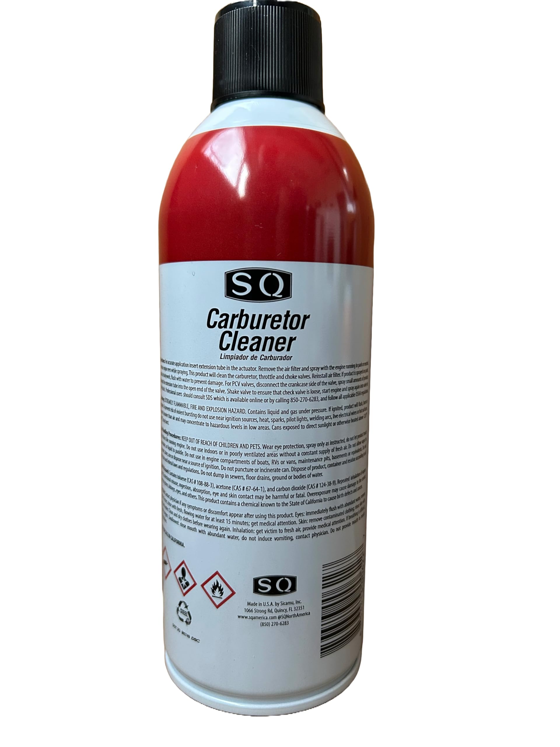 Amazon.com: SQ Carburetor Cleaner, 24 pack, 12.5 OZ per can