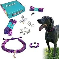 Vista 9 de CORDA Crafts - Kit de cuerda de paracaídas - Accesorios completos para hacer collar de perro y pulsera a juego del dueño - Tutorial en video fácil