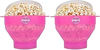 Vista 19 de POPCO Máquina de Palomitas de Silicona - Recipiente para Hacer Palomitas en Microondas - Tazón Plegable, Resistente al Calor, Fácil de Limpiar