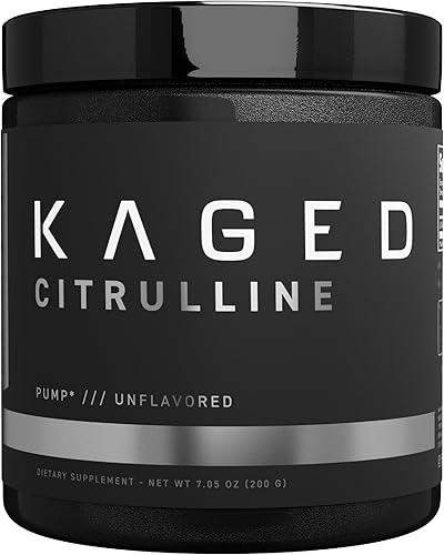 Kaged Polvo de L-citrulina premium Sin sabor Bombas de mejora Mejora la vascularidad muscular Refuerzo de óxido nítrico 100 porciones